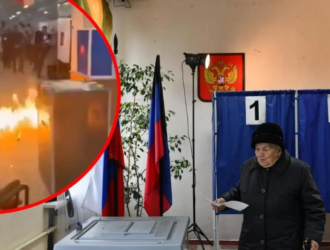 Arrancan elecciones en Rusia, entre incendios y bombas molotov en las urnas