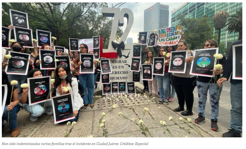 Se han indemnizado a 29 familias de migrantes fallecidas en Ciudad Juárez, informa Segob