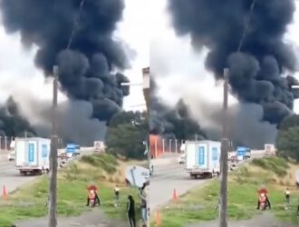 Desastre en la Autopista México-Puebla: Explosivo accidente deja al menos tres personas gravemente lesionadas y un panorama de destrucción