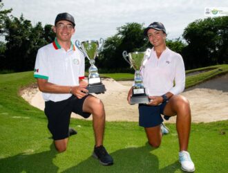 «La dupla ganadora: Lucca Mateo y Alejandra Botaya se alzaron con la victoria en el prestigioso MJGA Invitational by Vidanta»