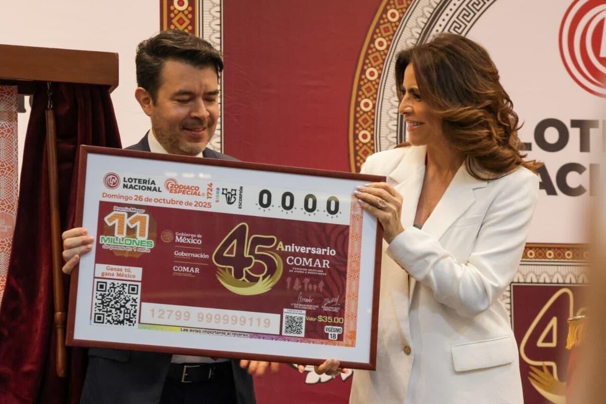 La Lotería Nacional destina un premio histórico a la solidaridad: 45 años de apoyo a refugiados en México