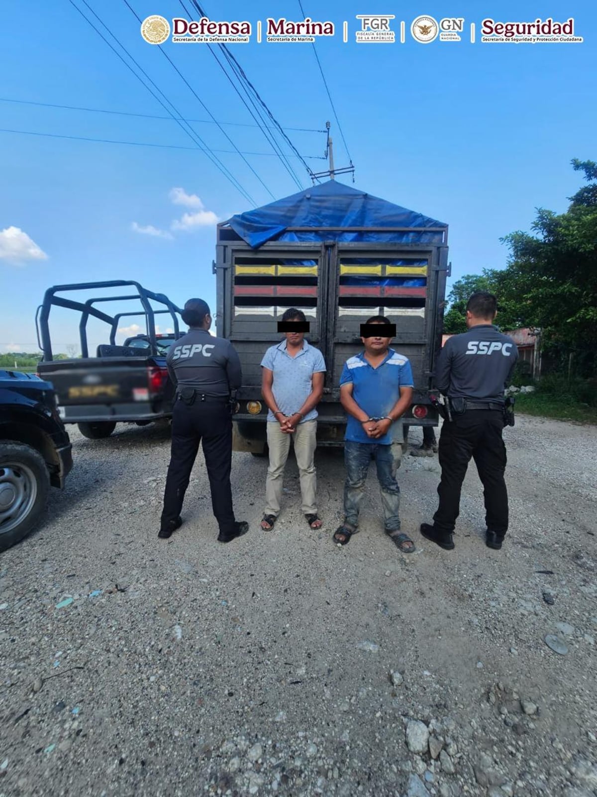 Operación contra el narcotráfico: Autoridades detienen a dos personas con una considerable cantidad de droga en Tabasco