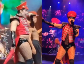 Christian Chávez cubre su abdomen en su último show tras críticas a su peso