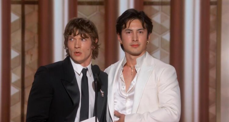 Connor Storrie y Hudson Williams se roban el momento en los Globos de Oro